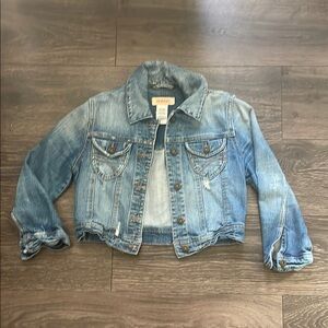 💙 Bongo Cropped Denim Jean Jacket Medium